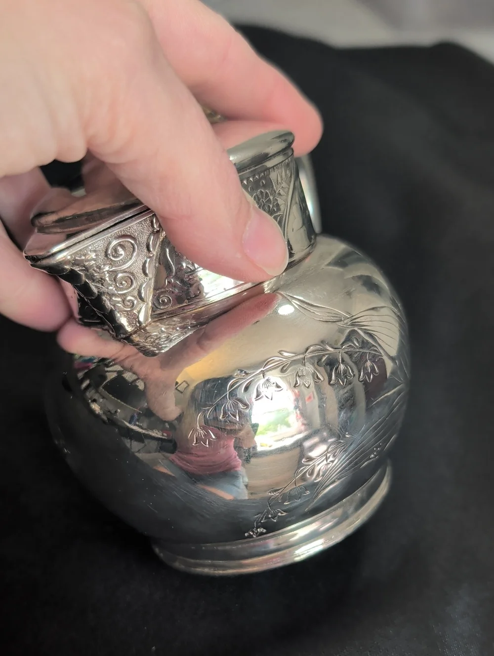 Vintage Silver Plated Creamer Container